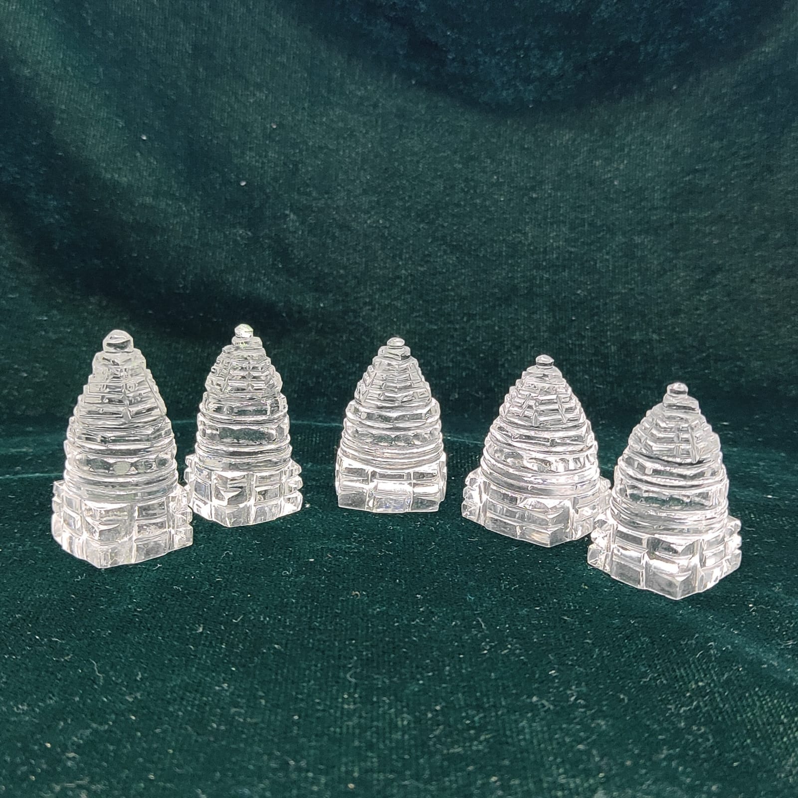 Natural Stone Clear Quartz Shree Yantra Natural With Certificate